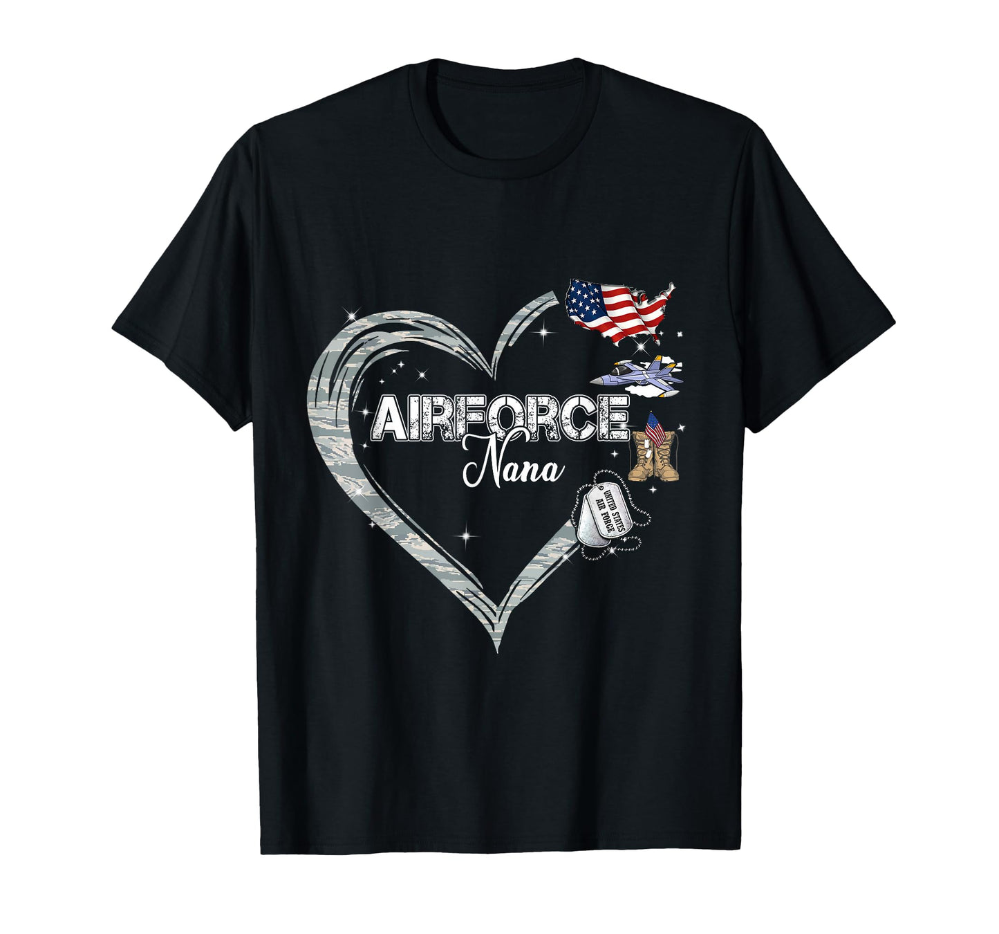 Proud Air Force Nana Air Force Graduation Nana USAF Nana T-Shirt