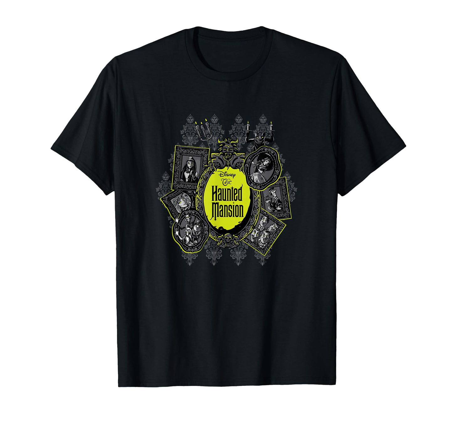 The Haunted Mansion Iconic Character Portraits Mashup T-Shirt