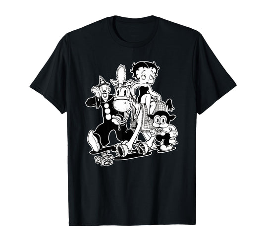 Koko the Clown Bimbo Betty Vintage Crew Cartoon T-Shirt