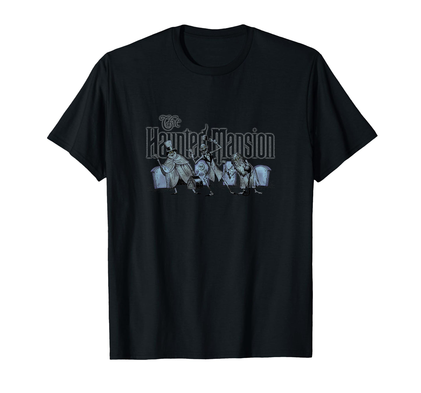 The Haunted Mansion The Hitchhiking Ghosts Big Chest Poster T-Shirt