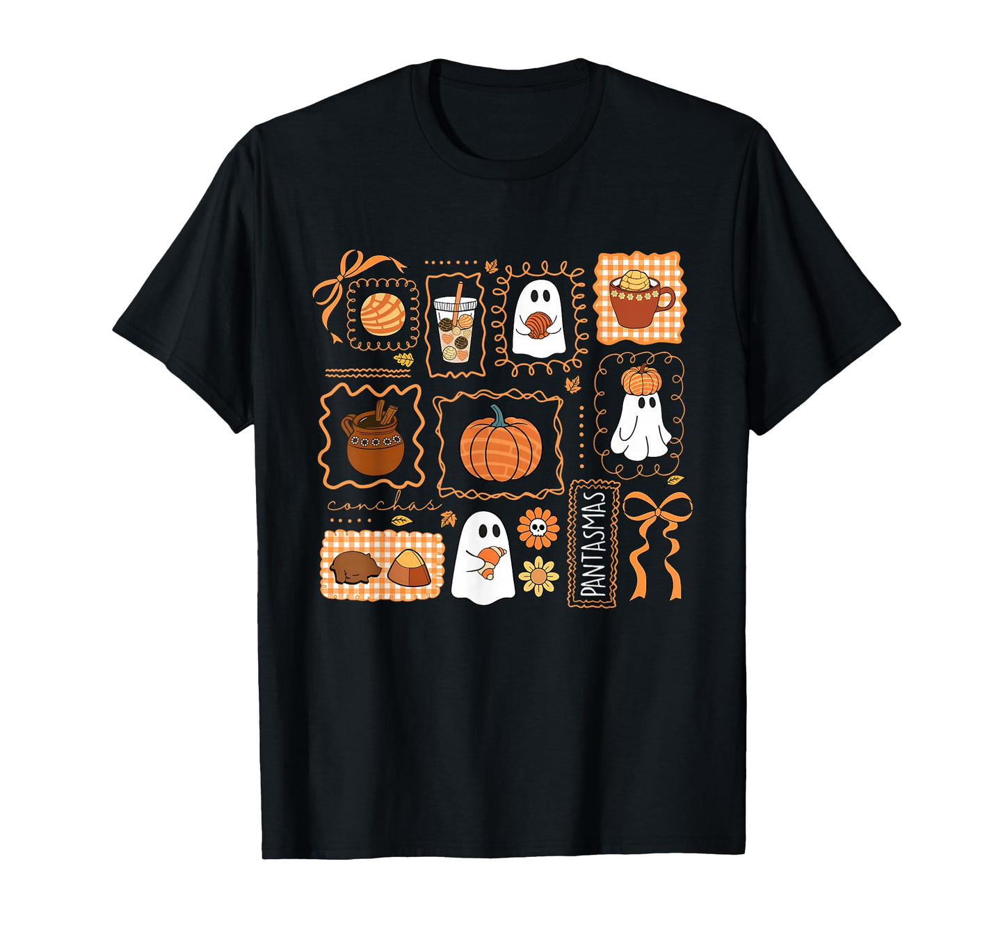 Pantasmas Ghost Funny Spooky Conchas Mexican Ghost Halloween T-Shirt
