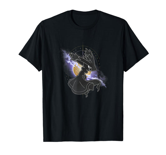 Pokémon Mismagius Dark Spooky Silhouette Moonlight Portrait T-Shirt