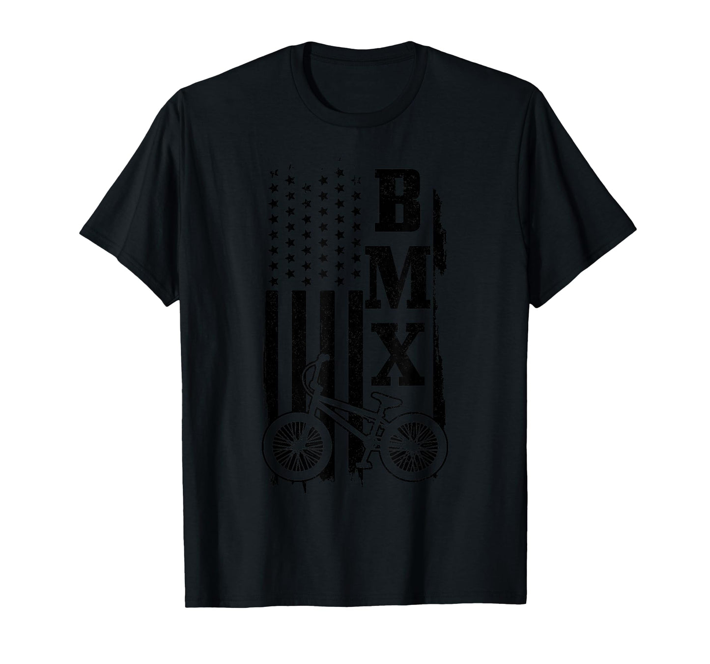 BMX American Flag Patriotic Bike T-Shirt
