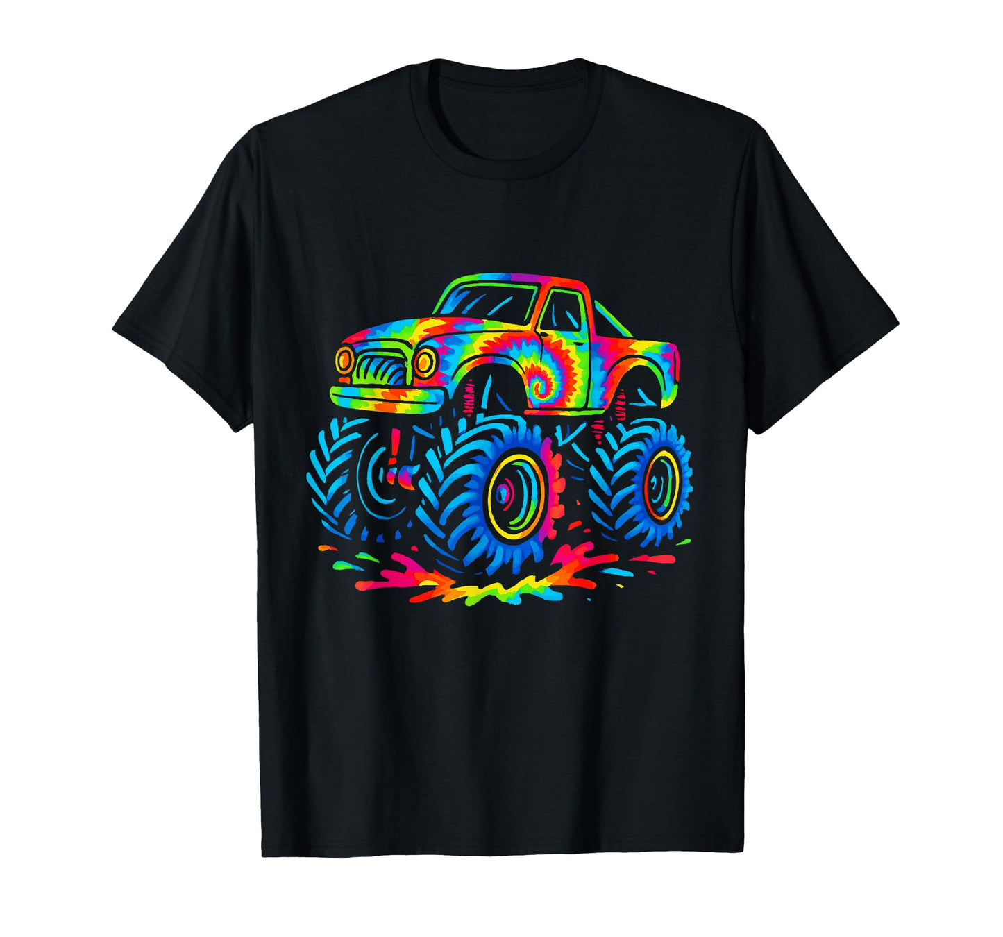 Tie Dye Monster Truck T-Shirt
