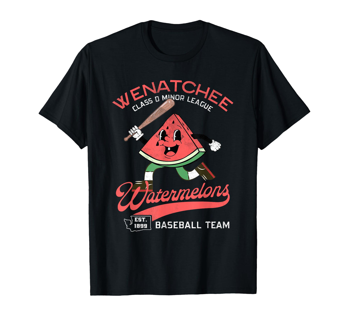 Wenatchee Watermelons Retro Minor League Baseball Team T-Shirt
