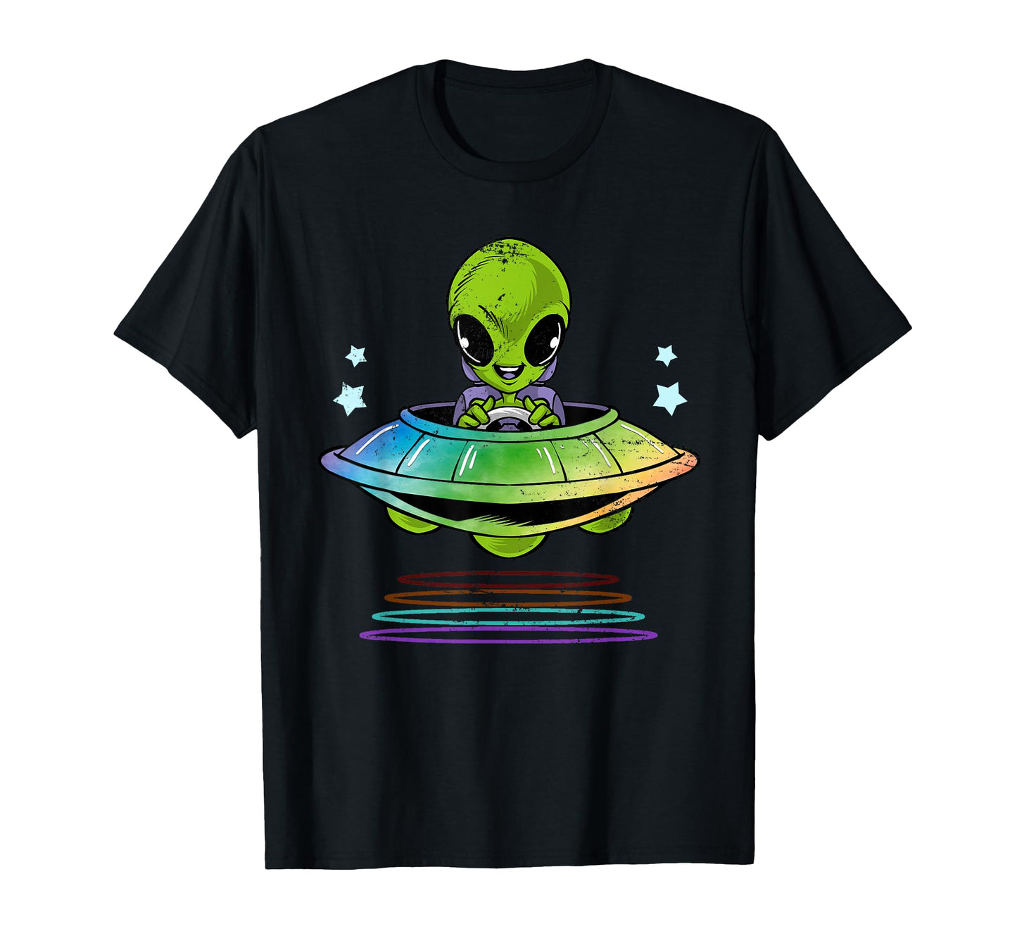 Kids Gift Idea Cute UFO Alien T-Shirt
