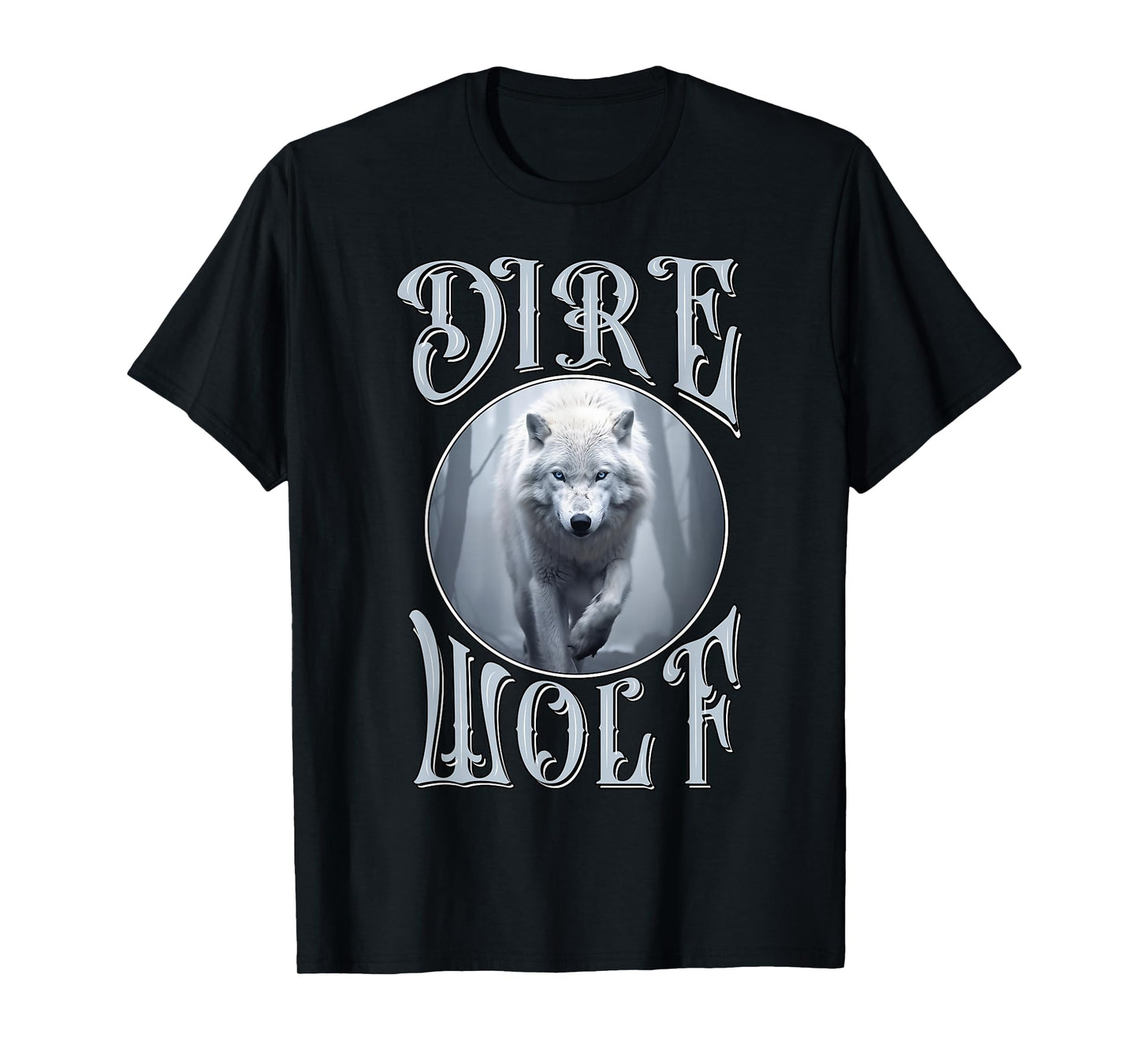 White Dire wolf reunion art for wildlife and wolves lovers T-Shirt