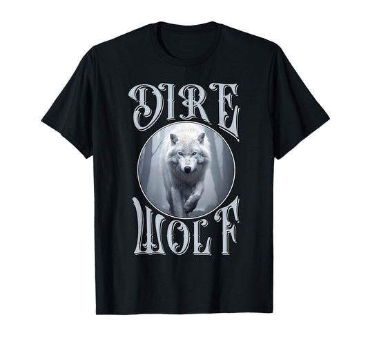 White Dire wolf reunion art for wildlife and wolves lovers T-Shirt