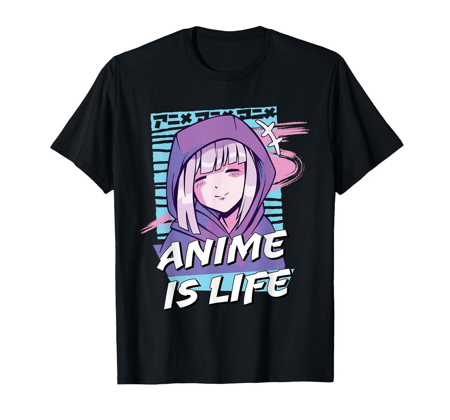 Anime is Life | Cute Anime Girl Otaku Graphic T-Shirt