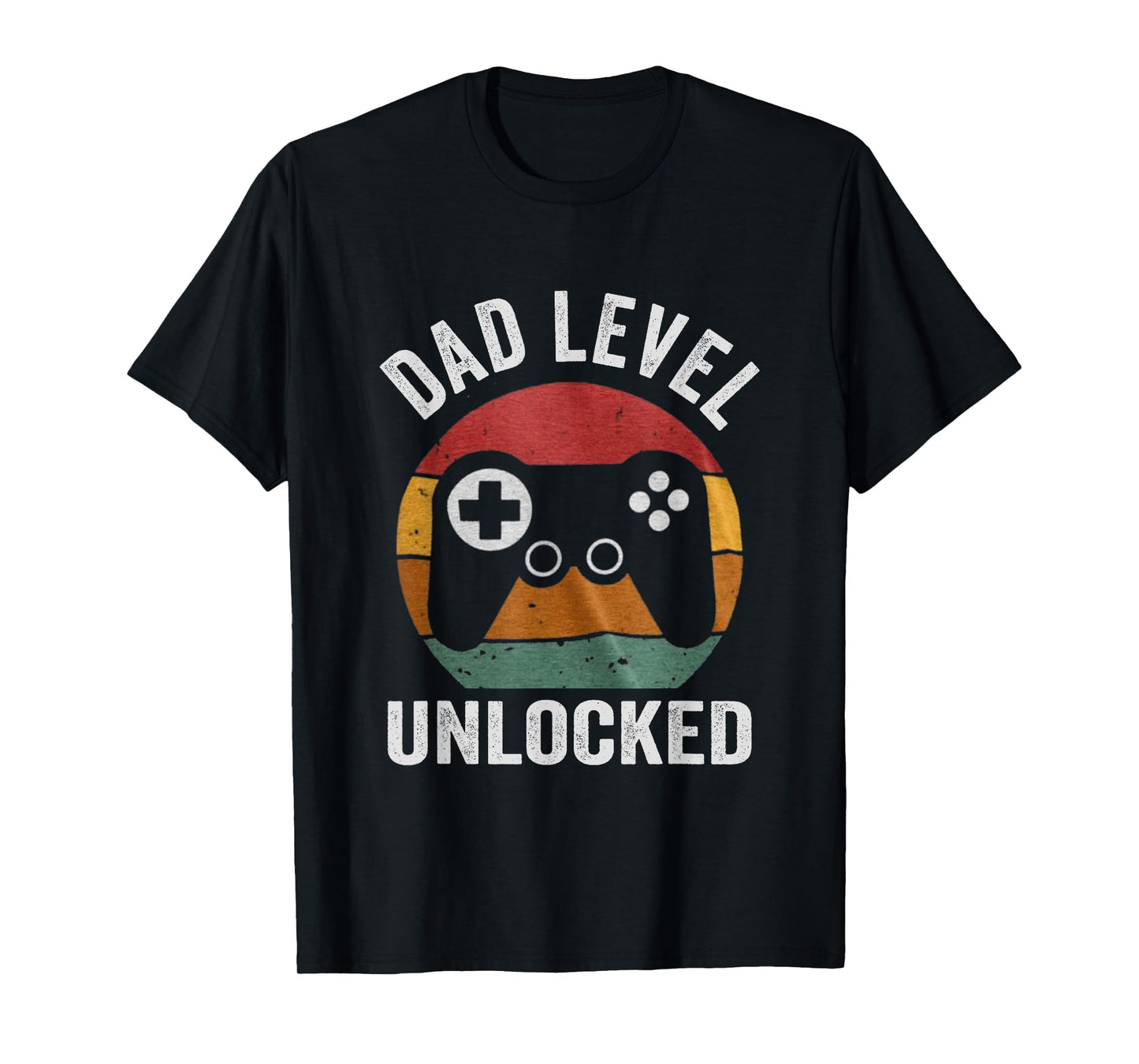 Funny New Dad Dad Level Unlocked day Gaming T-Shirt