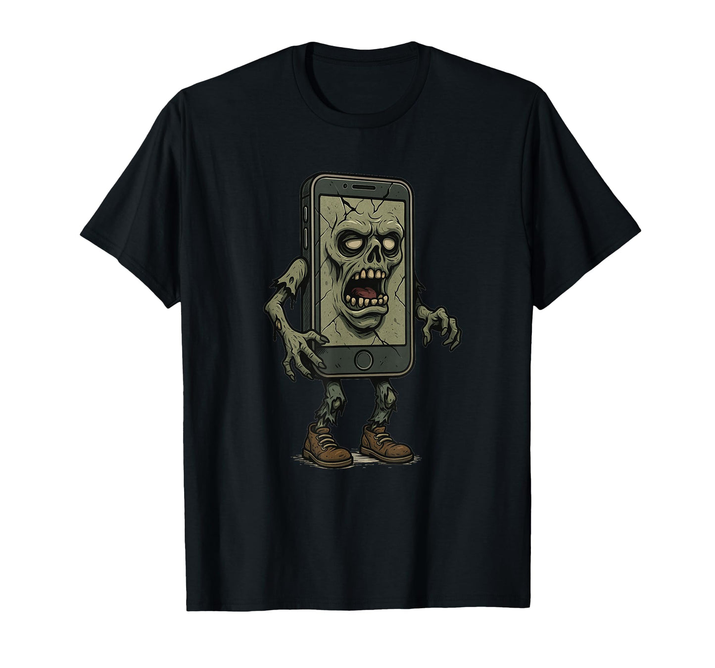 Funny Smartphone Zombie Costume for Boys and Girls T-Shirt
