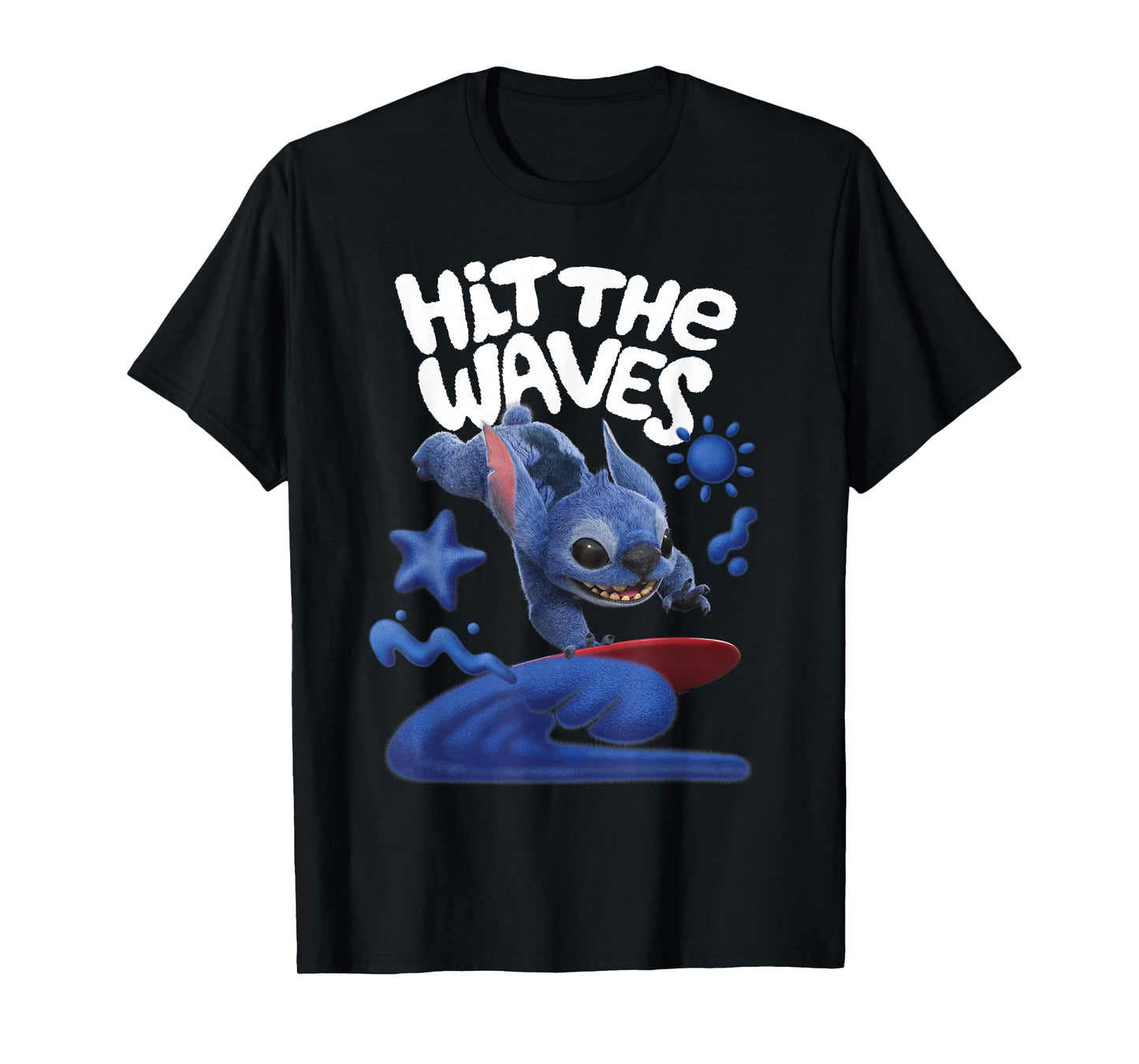 Disney Lilo & Stitch Live-Action Movie Hit The Waves Surfing T-Shirt