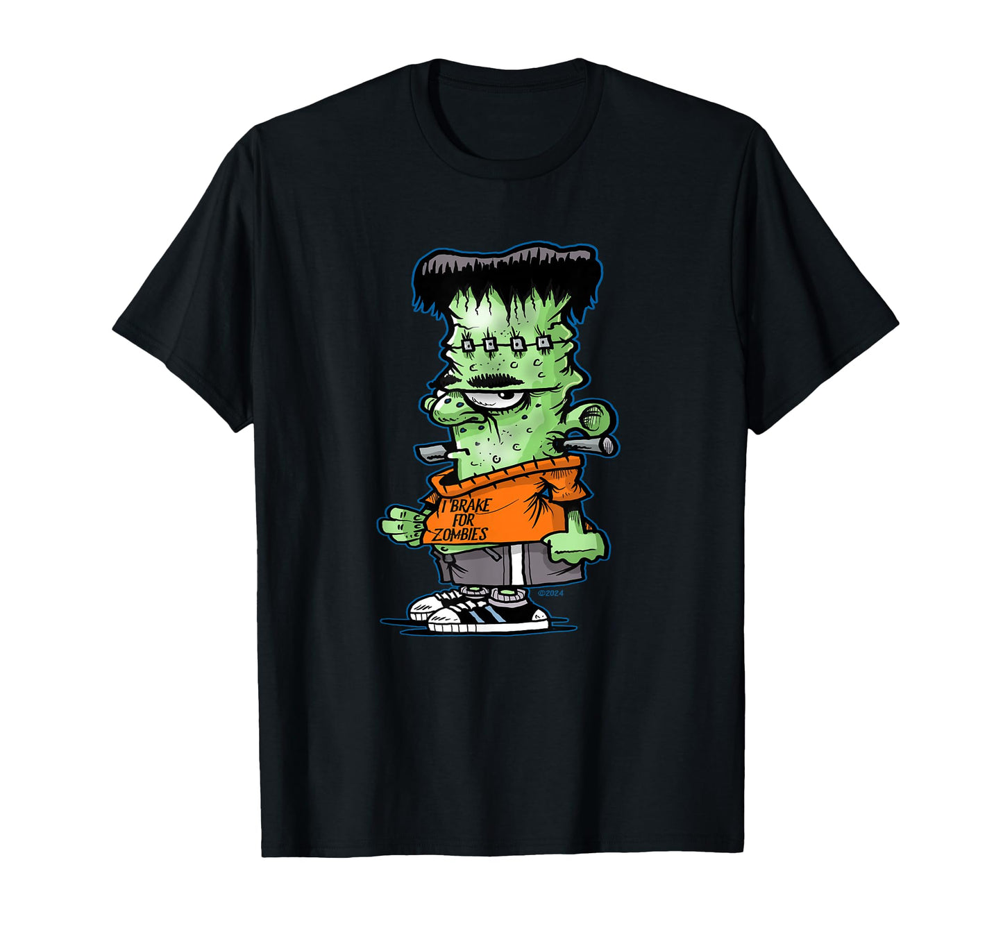 Little Frankie Stein Funny Halloween Monster Novelty T-Shirt