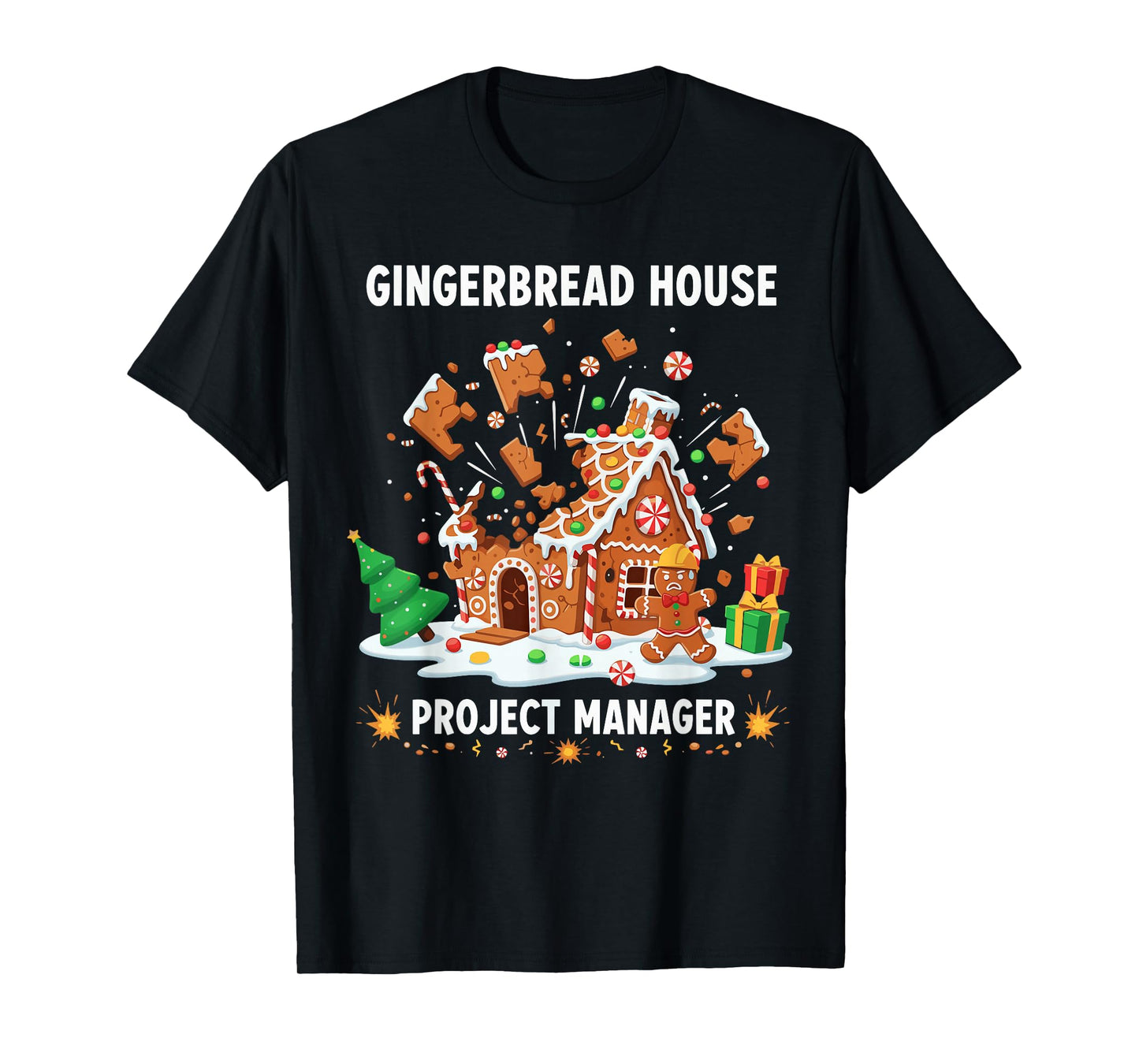 Gingerbread Man Costume, Gingerbread House Project Manager T-Shirt
