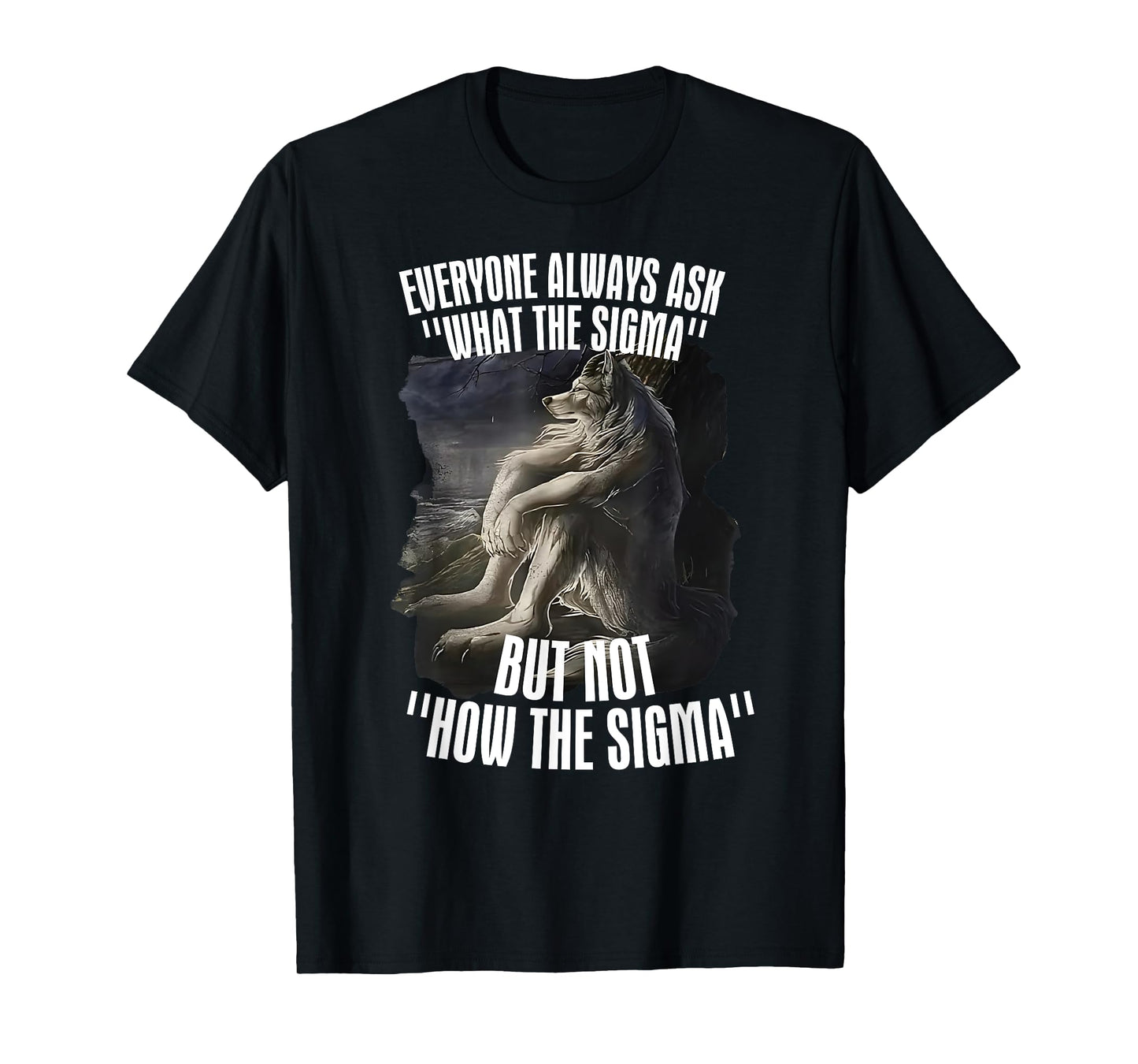 Everyone Asks What Sigma But Not How's Sigma Meme Humorous T-Shirt
