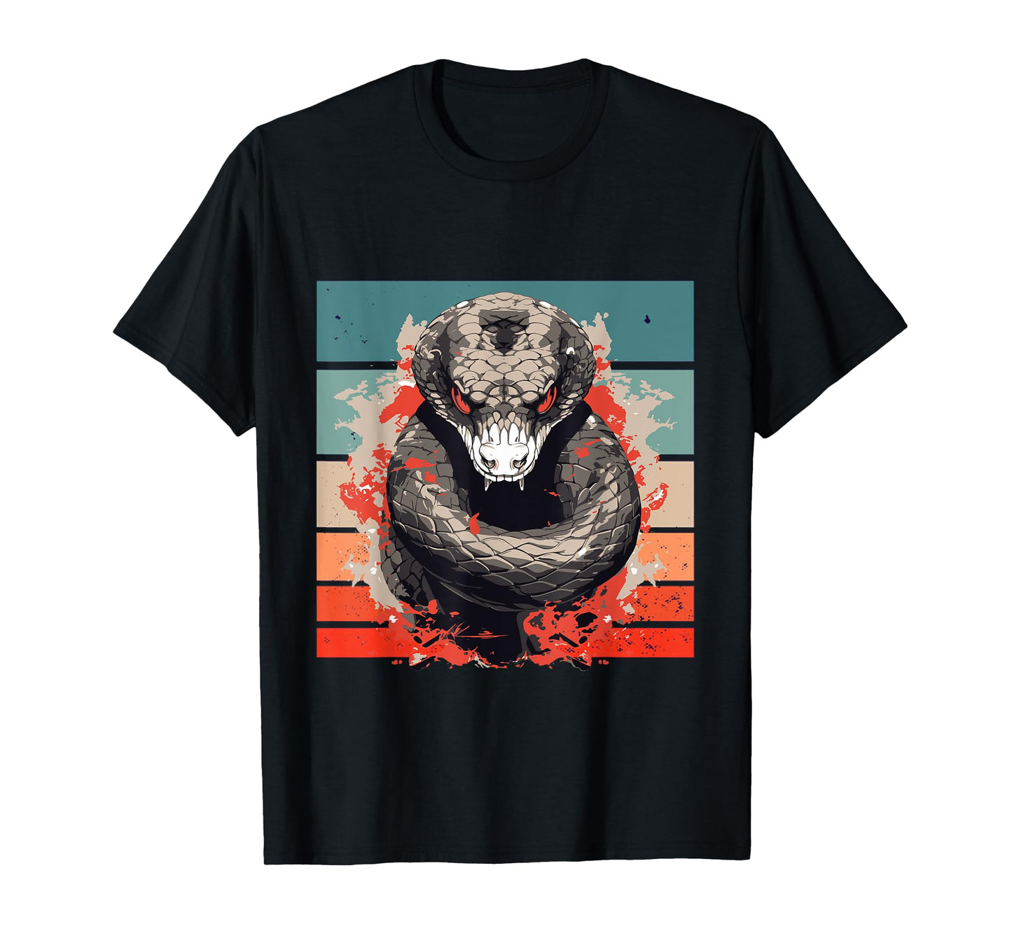 Japanese Snake Japan Art Japanese Aesthetic Anime Reptiles T-Shirt