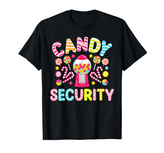 Candy Security Funny Candy Lovers Halloween Costume T-Shirt