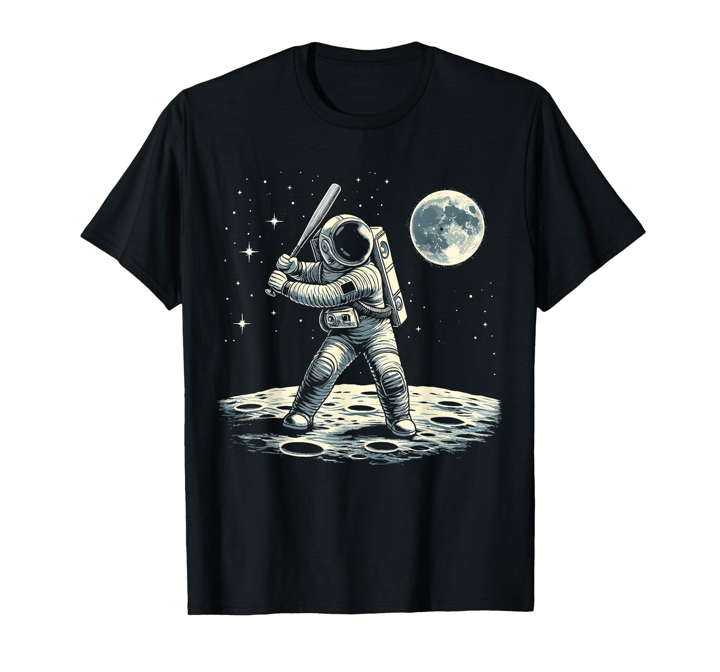 Astronaut Baseball in Space T-Shirt