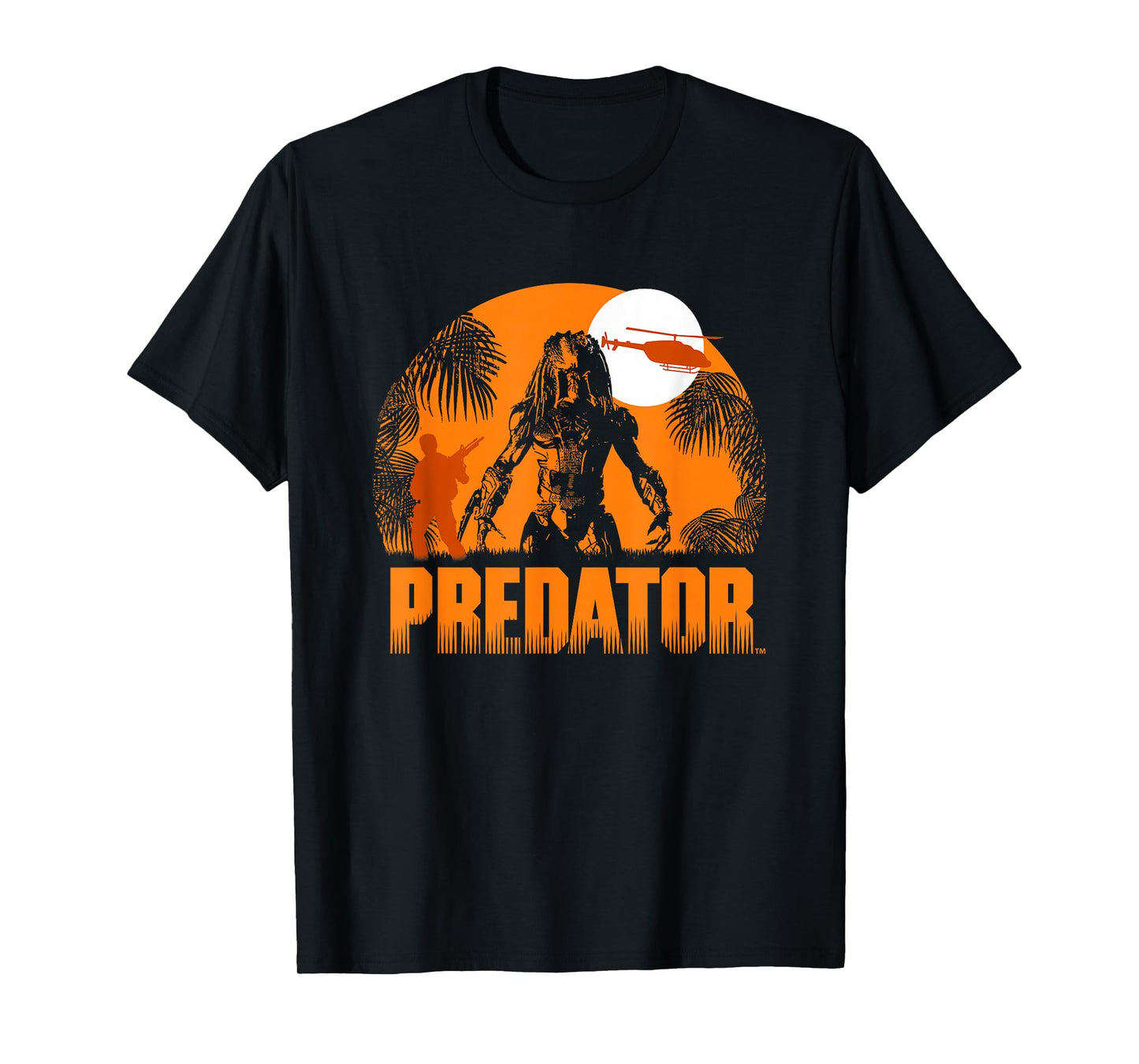 Predator Iconic Predator Haunt Silhouette Big Chest Poster T-Shirt