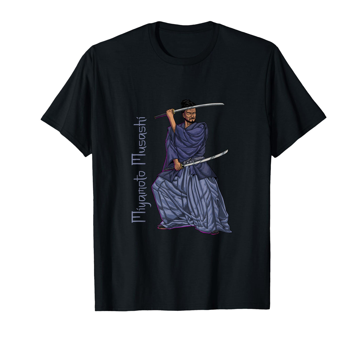 Miyamoto Musashi - with two katanas T-Shirt