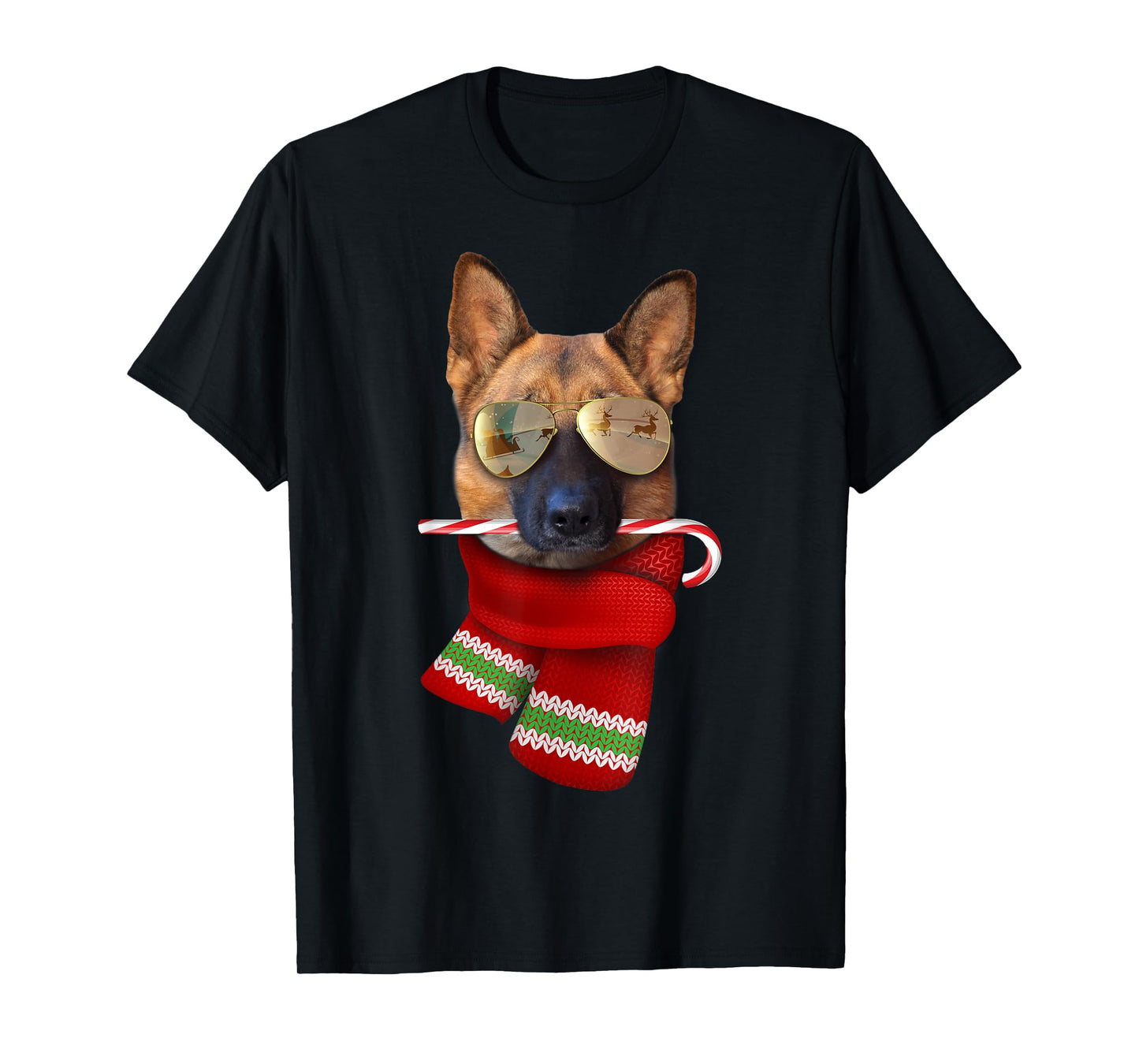 German Shepherd shirt Christmas Gift Dog Lovers Sunglasses T-Shirt