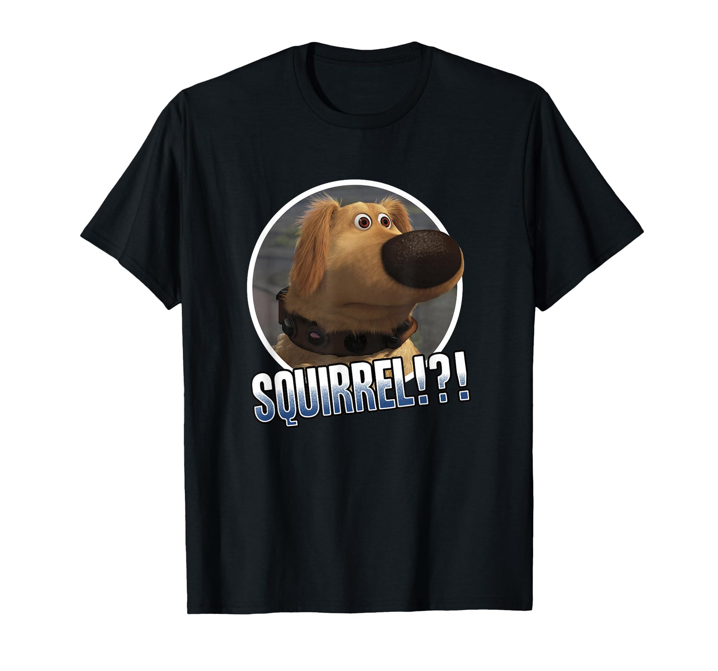 Disney Pixar Up Squirrel!?! Cute Dug Spaced Out Portrait T-Shirt