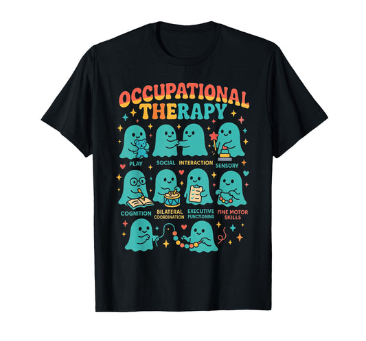 Funny Occupational Therapy Halloween Pediatric Therapy Lover T-Shirt