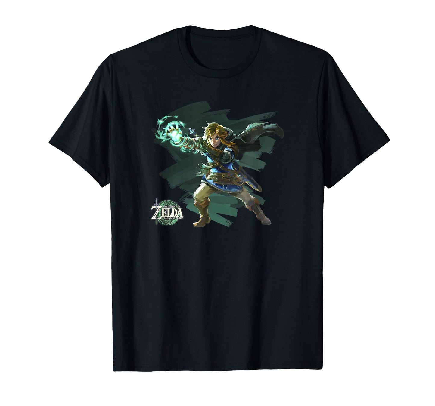 The Legend of Zelda Tears Of The Kingdom Link Brush Art T-Shirt
