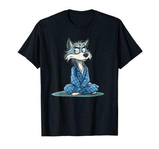 Cozy Pajama Wolf for a Relaxed Night In Costume T-Shirt