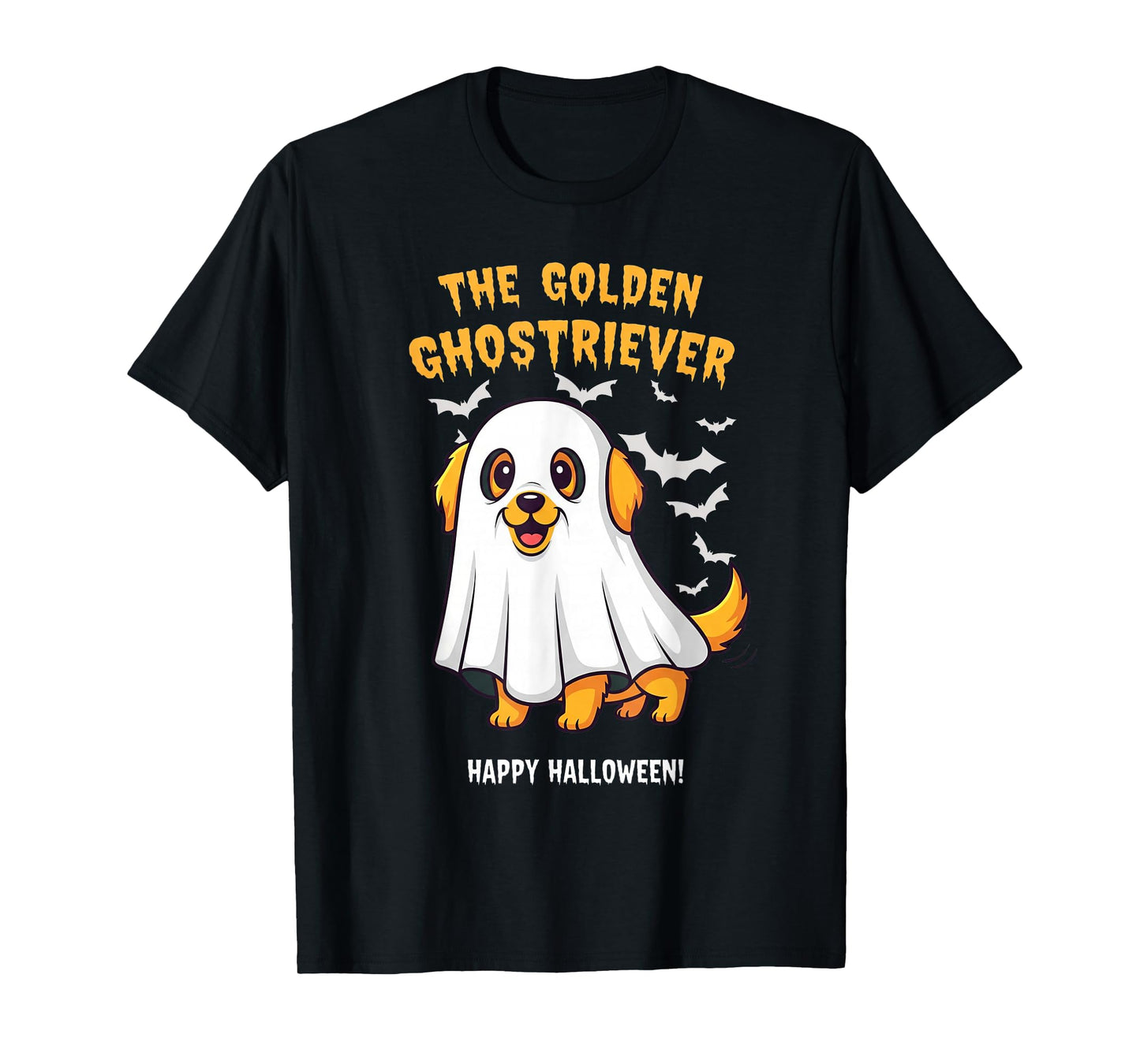 Halloween Ghostriever Funny Golden Retriever Dog Ghost Mom T-Shirt