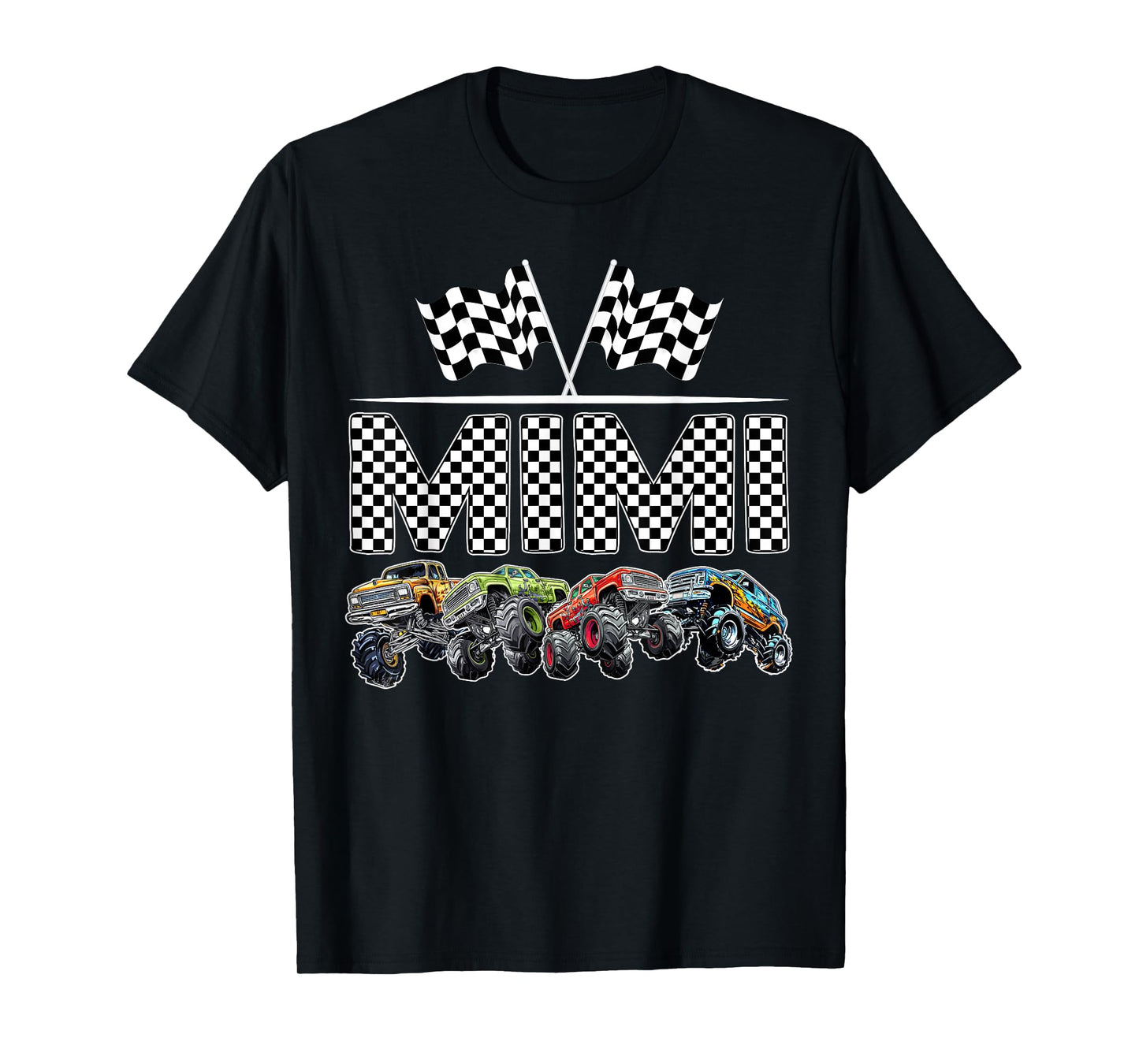 Mimi Retro Monster Truck Family Birthday Matching T-Shirt