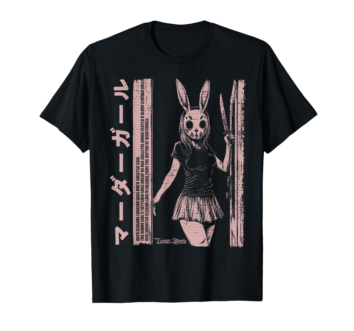 Anime Horror Bunny Aesthetic Soft Grunge Waifu Japanese Girl T-Shirt