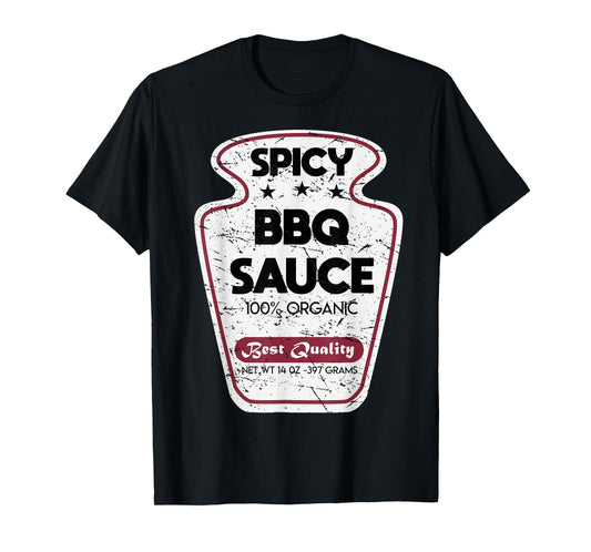 Vintage Barbecue BBQ Sauce Costume Funny Halloween Gifts T-Shirt