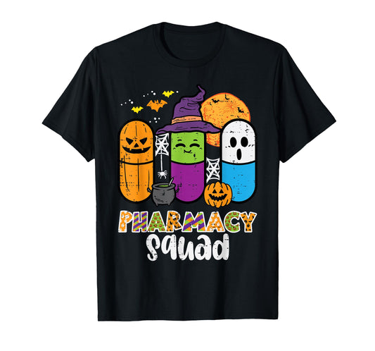 Halloween Pharmacy Squad PIlls Costume Pharmacist Women Men T-Shirt