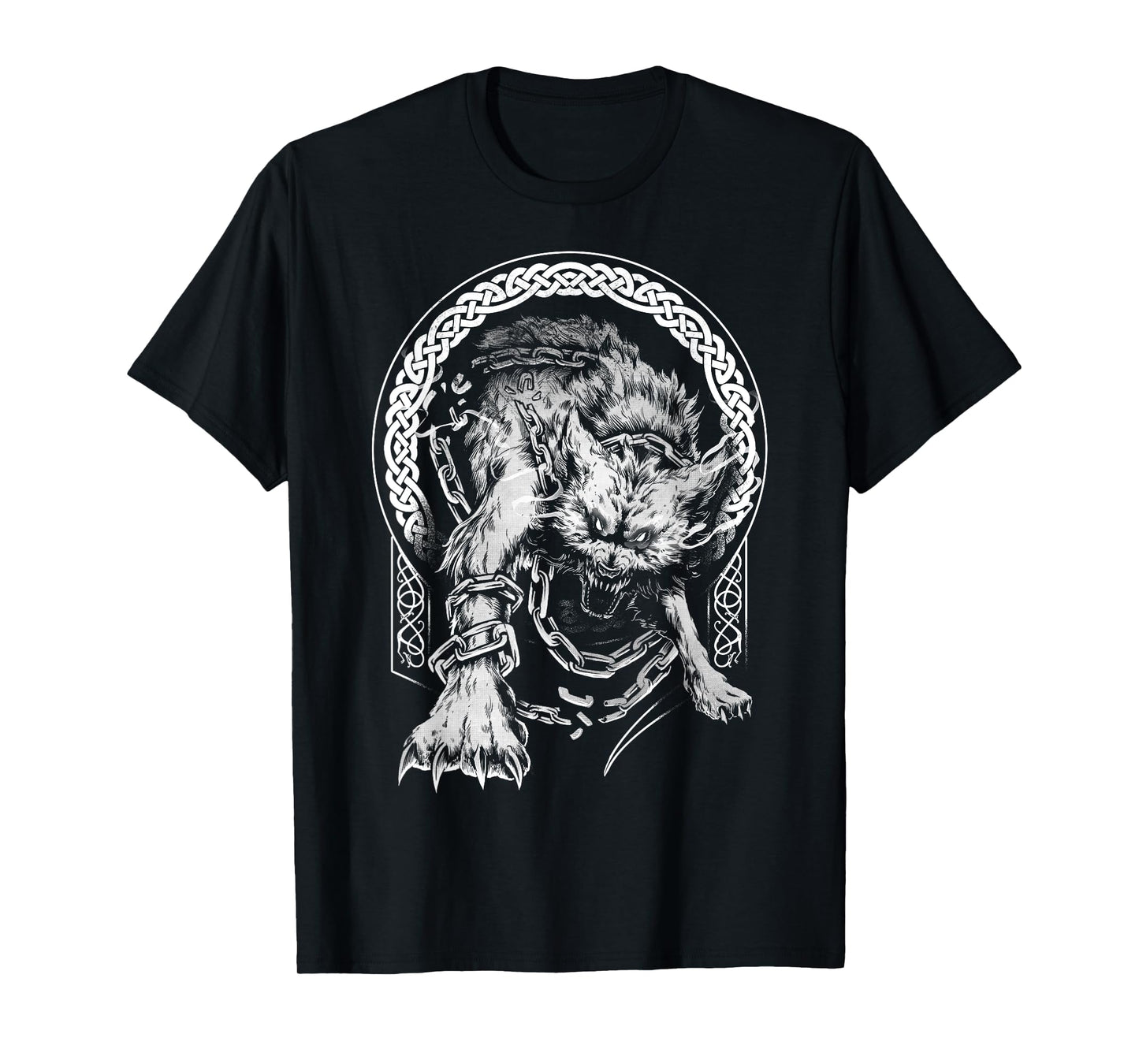 Fenrir Wolf Viking Nordic Pagan Mythology T-Shirt