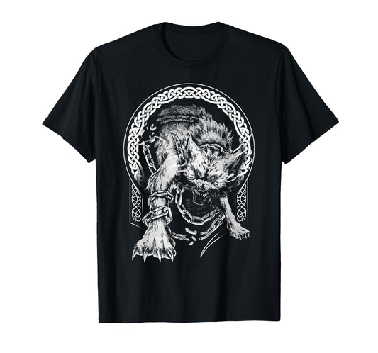 Fenrir Wolf Viking Nordic Pagan Mythology T-Shirt