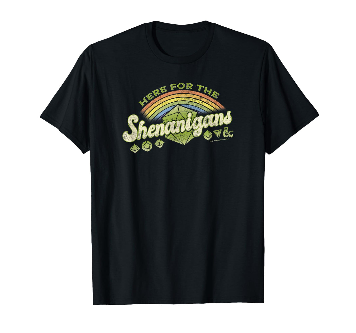 Dungeons & Dragons Here For The Shenanigans St. Patrick's T-Shirt