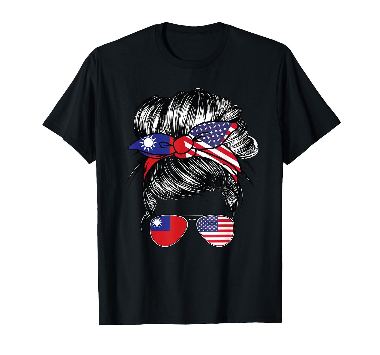 Taiwan Flag Taiwanese Women American USA Heritage Taiwan T-Shirt