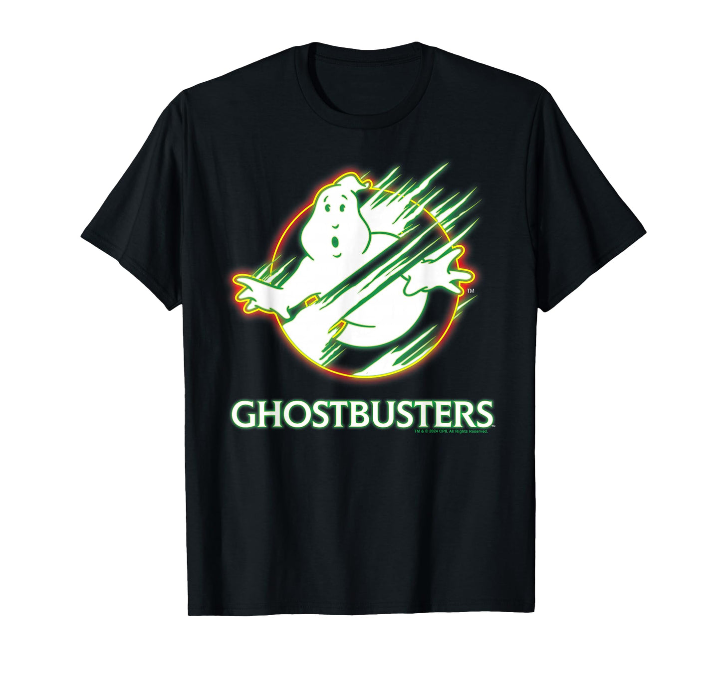 Ghostbusters 2 - Neon Ghost Logo T-Shirt