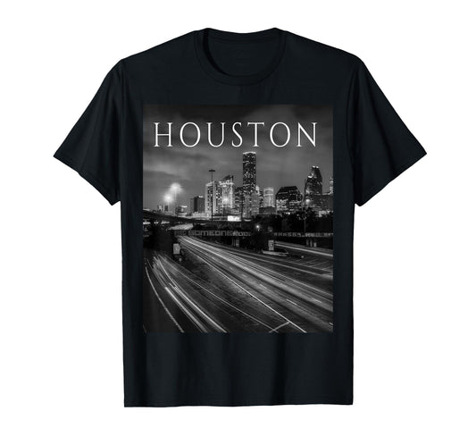 Houston Texas Downtown City Skyline TX Gifts for Men Women T-Shirt