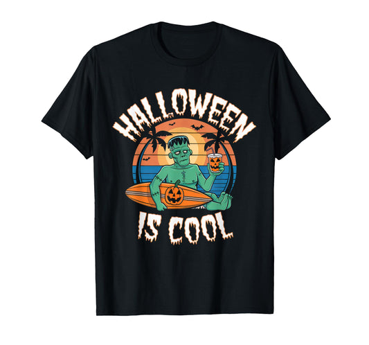 Halloween is Cool Tshirt Women Men Frankenstein Monster T-Shirt