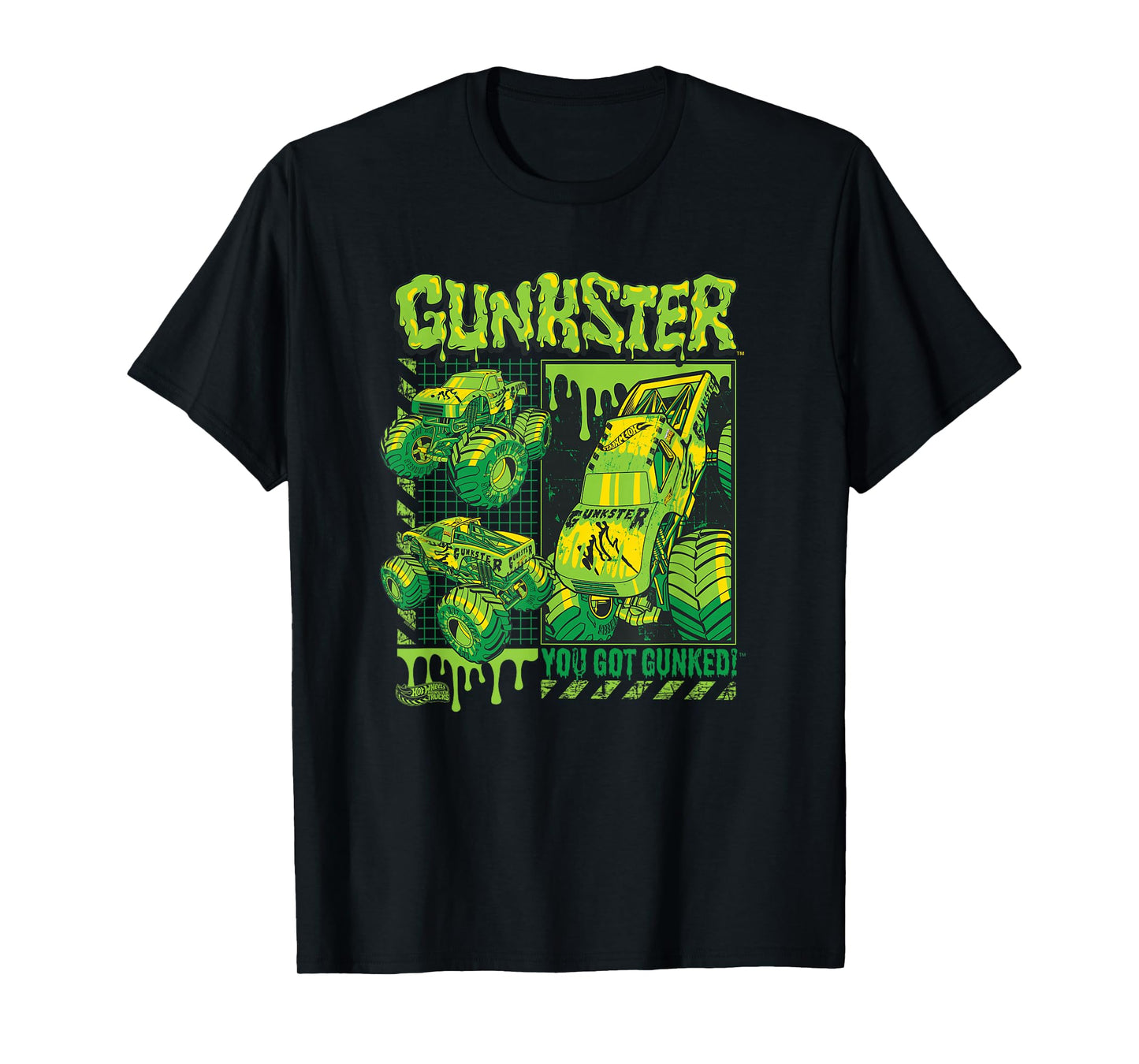 Hot Wheels Monster Trucks - Gunkster Grid T-Shirt
