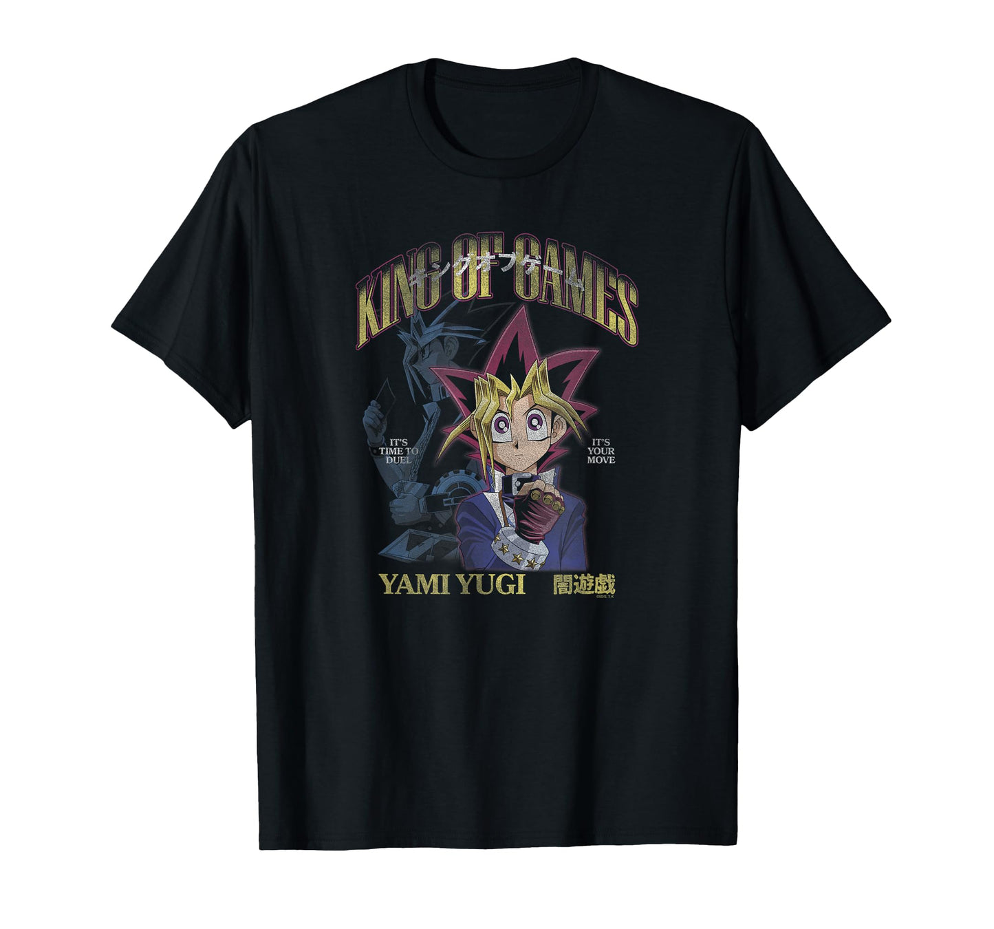 Yu-Gi-Oh! Duel Monsters Yami Yugi King of Games Kanji Anime T-Shirt