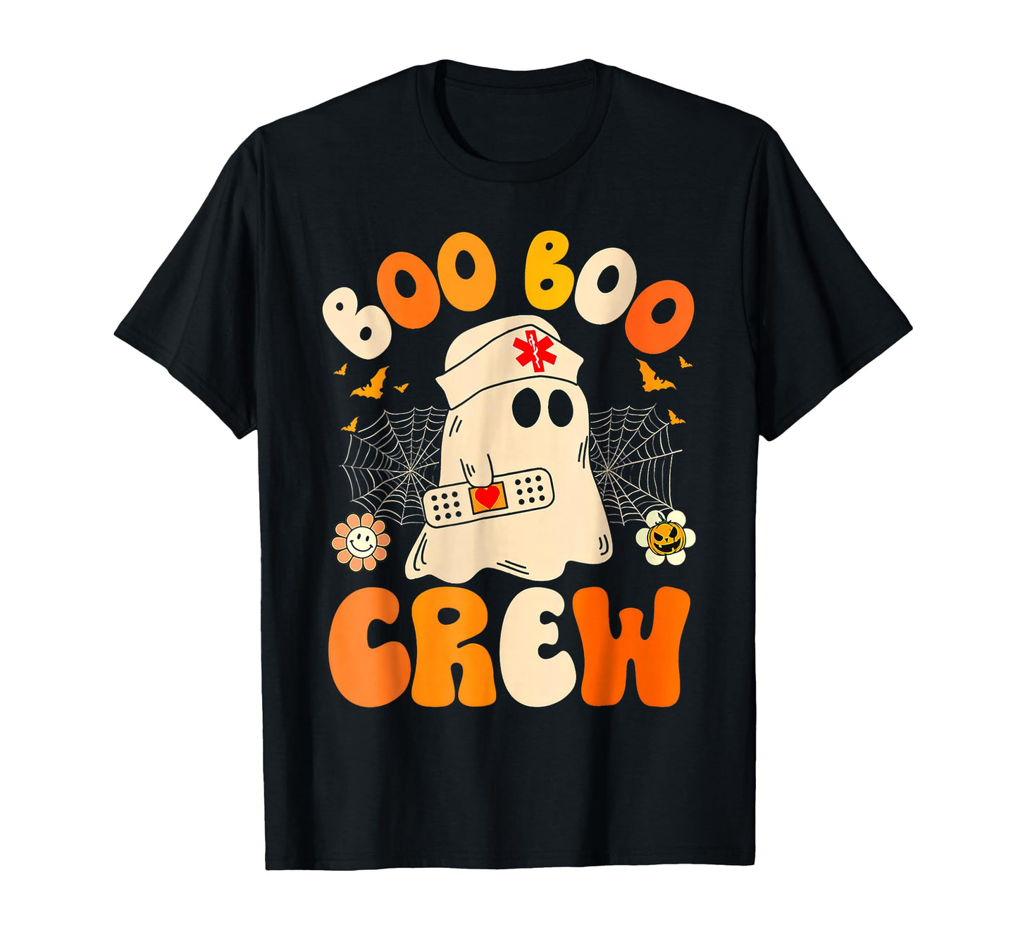 Groovy Boo Boo Crew Nurse Ghost Halloween Nurse T-Shirt