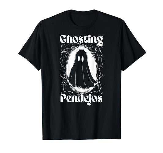Funny Mexican Ghost Halloween Ghosting Pendejos ON BACK T-Shirt