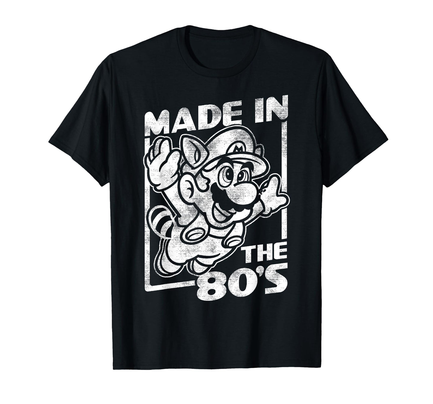 Super Mario Bros 3 Tanooki Mario Made In The 80's Vintage T-Shirt