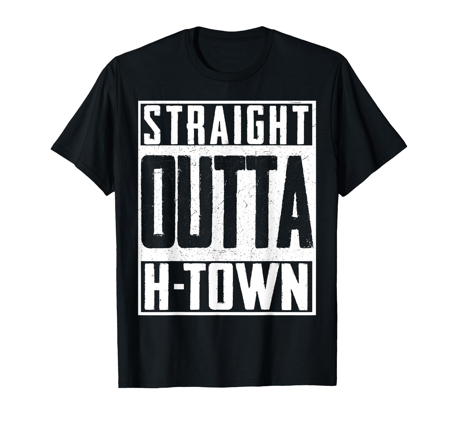 Straight Outta H-Town Houston Pride Patriot T-Shirt
