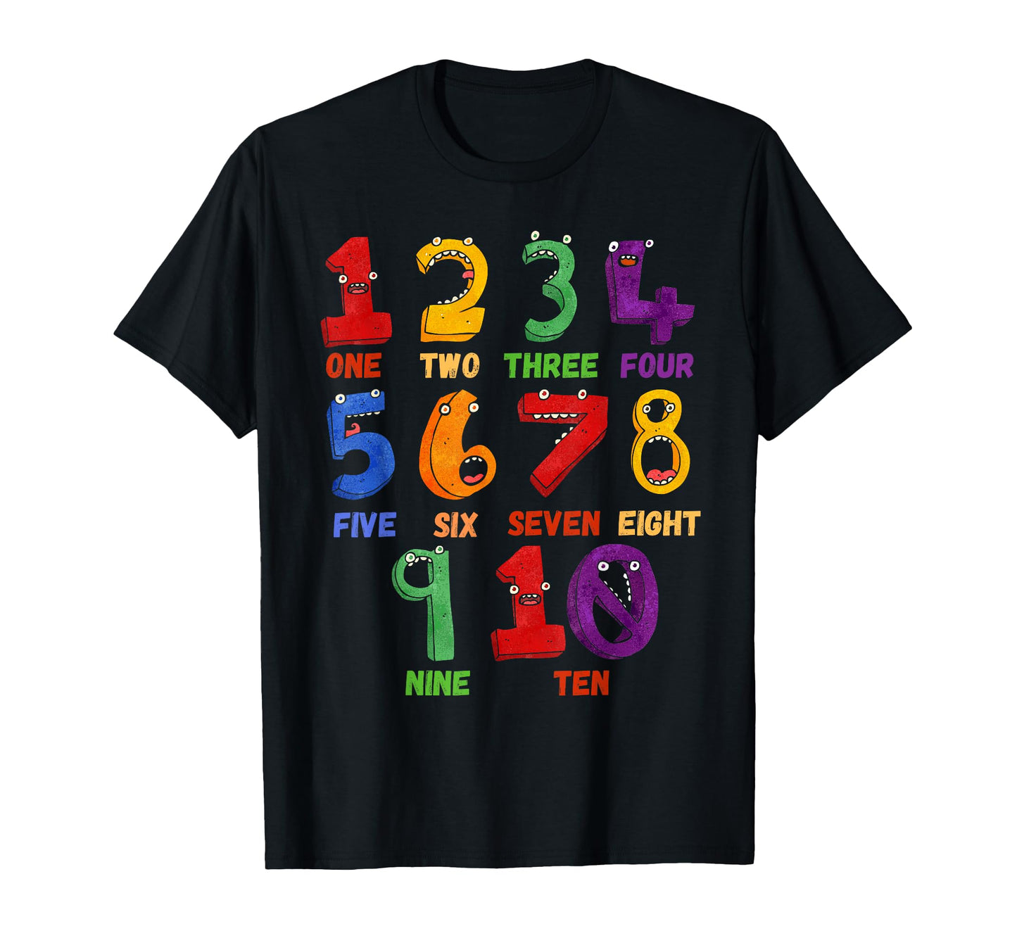 Learning Math Numbers Counting Funny Back to School Teacher T-Shirt for Men Women Girls Kids
