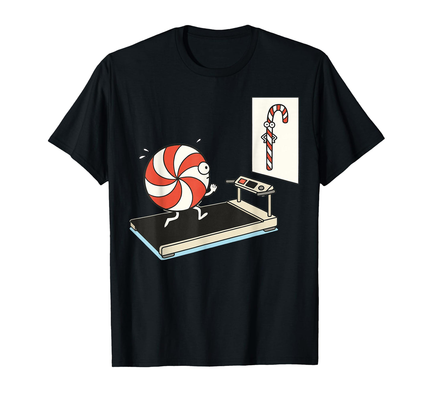 Funny Christmas Candy Cane Peppermint Candy Humor Jokes Kids T-Shirt