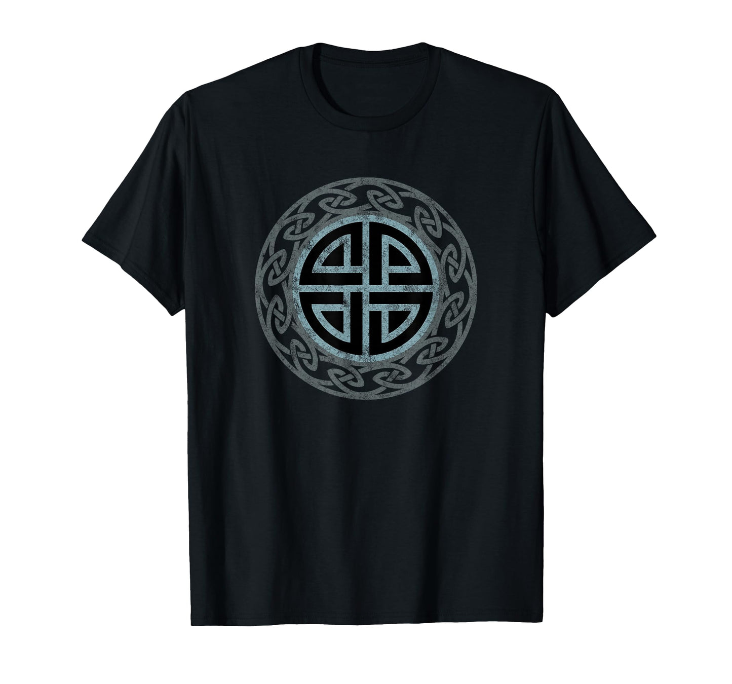 Vintage Protection Shield Knot Celtic Norse Vikings Health T-Shirt